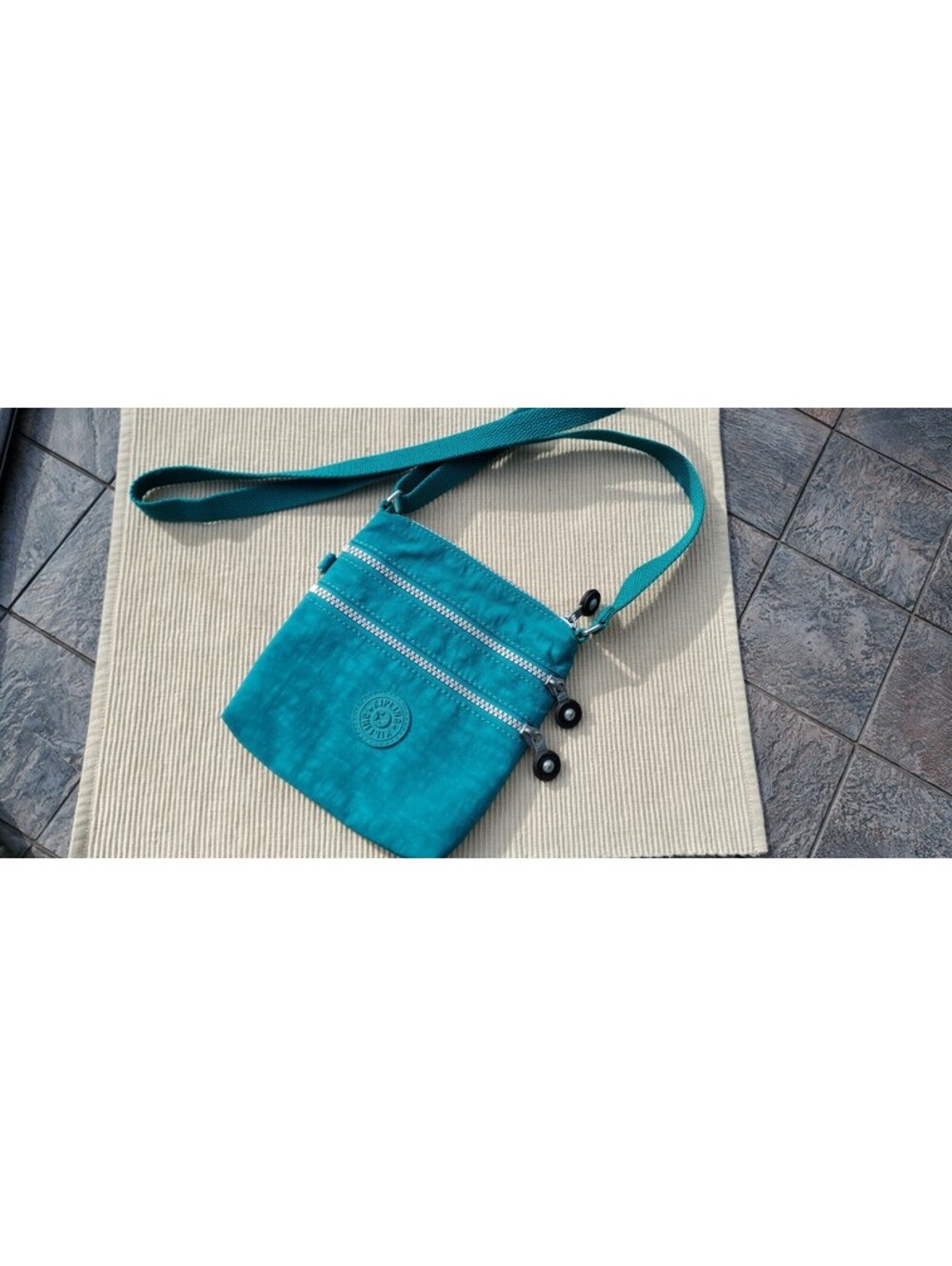 Kipling KEIKO Shoulder CrossBody Bag Turquoise Blue Purse Small Handbag